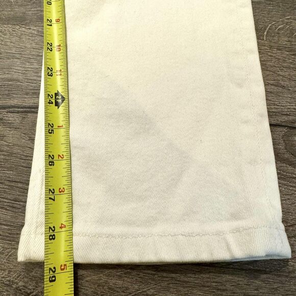 Fidelity Torino Jeans Mens 36X29 Cream Straight Cotton Denim Made in USA Slim - Picture 8 of 11